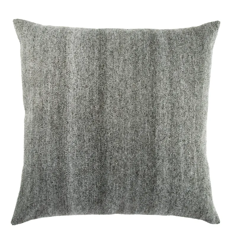 Mercado Scandi Solid Dark Gray/ White Down Floor Pillow 30 inch
