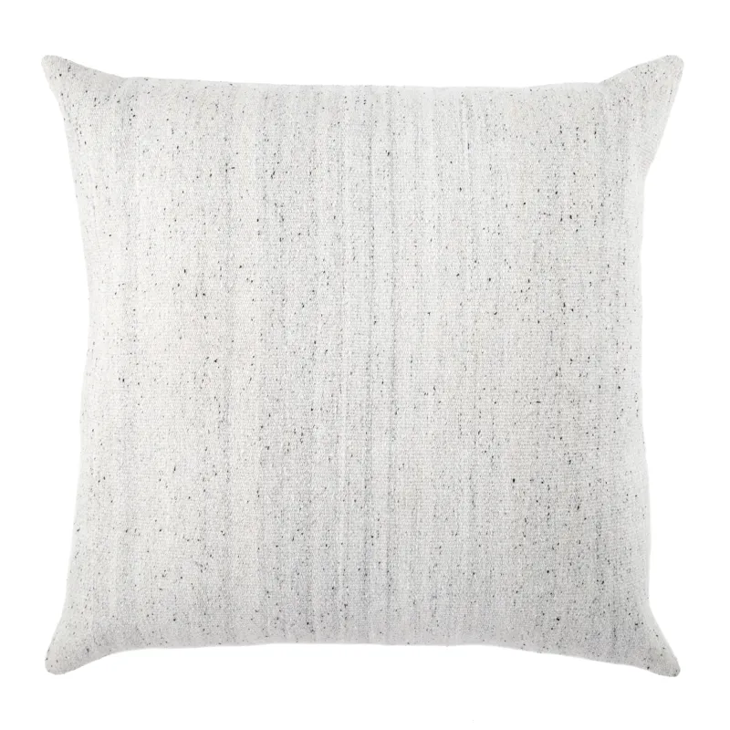 Mercado Scandi Solid Light Gray/ White Down Floor Pillow 30 inch