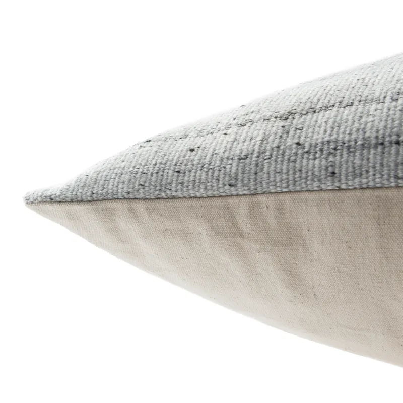 Mercado Scandi Solid Light Gray/ White Down Floor Pillow 30 inch