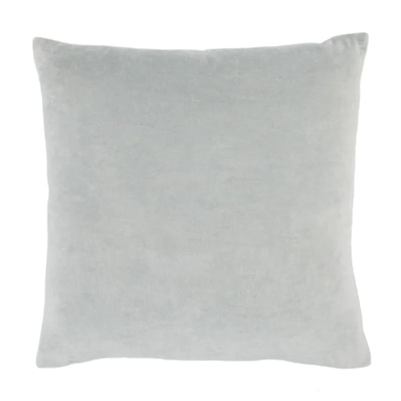 Mezza Azilane Trellis Light Blue/ Cream Poly Throw Pillow 22 inch