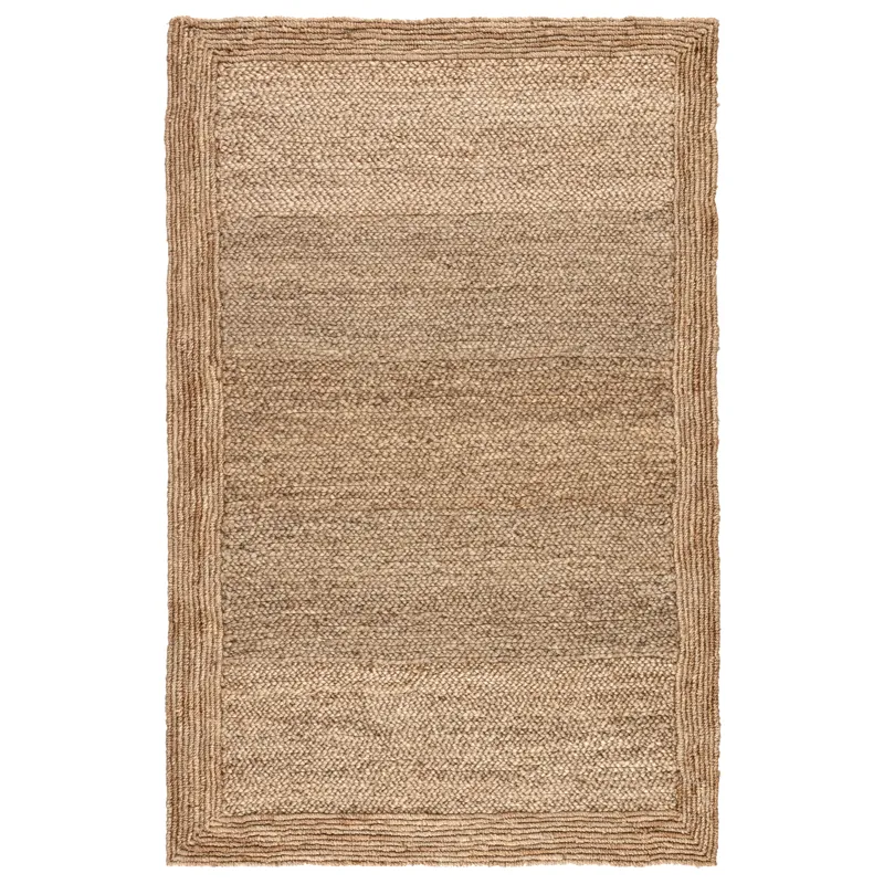 Naturals Tobago Aboo Natural Solid Beige Area Rug (8'X10')