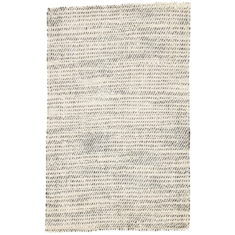 Naturals Tobago Almand Natural Solid White/ Black Area Rug (10'X14')