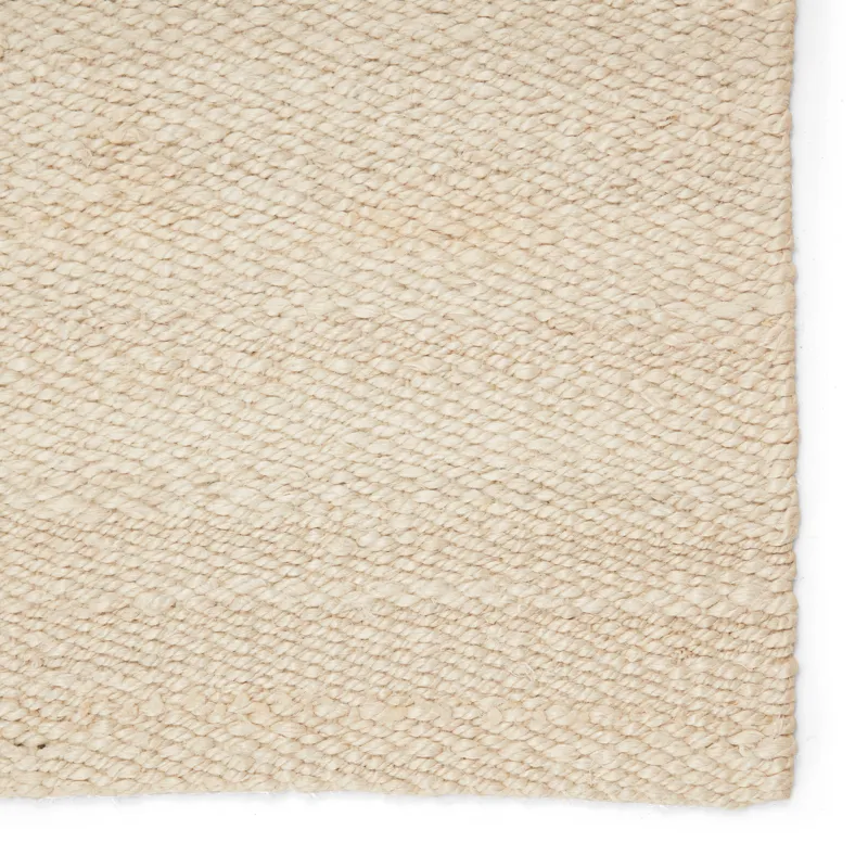 Naturals Tobago Hutton Natural Solid White Area Rug (9'X12')