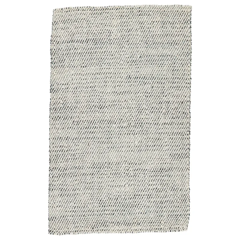 Naturals Tobago Almand Natural Solid White/ Gray Area Rug (2'X3')