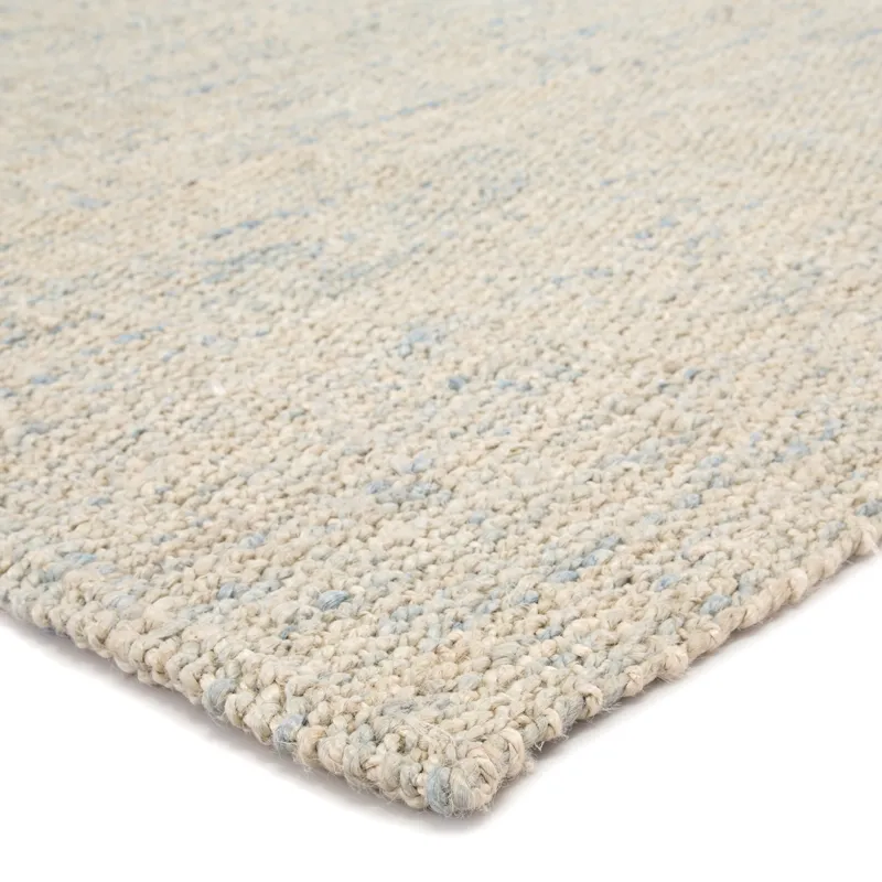 Naturals Tobago Bluffton Natural Solid Ivory/ Blue Area Rug (5'X8')