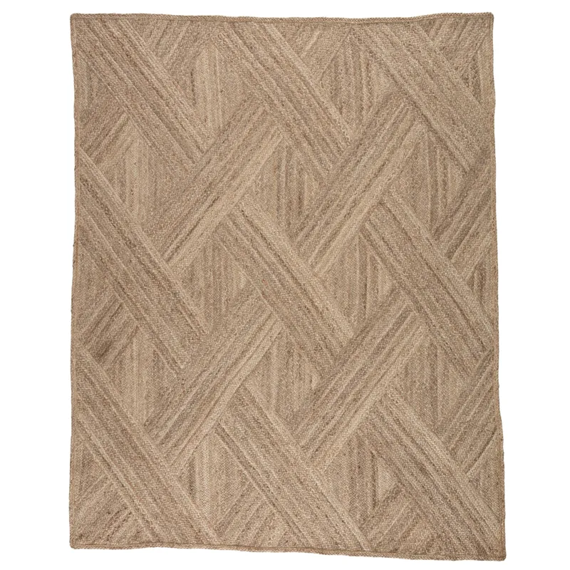 Naturals Tobago Vero Natural Trellis Beige Area Rug (9'X12')