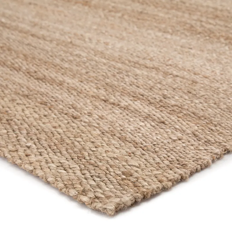 Naturals Tobago Hilo Natural Solid Tan Area Rug (5'X8')