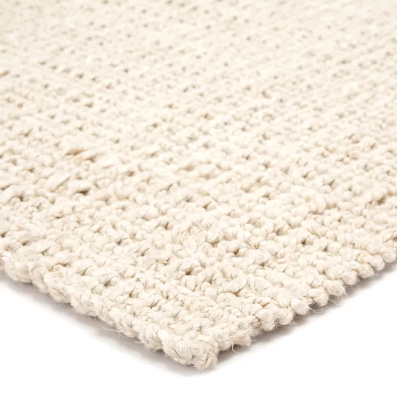 Naturals Tobago Tyne Natural Solid Ivory Area Rug (9'X12')