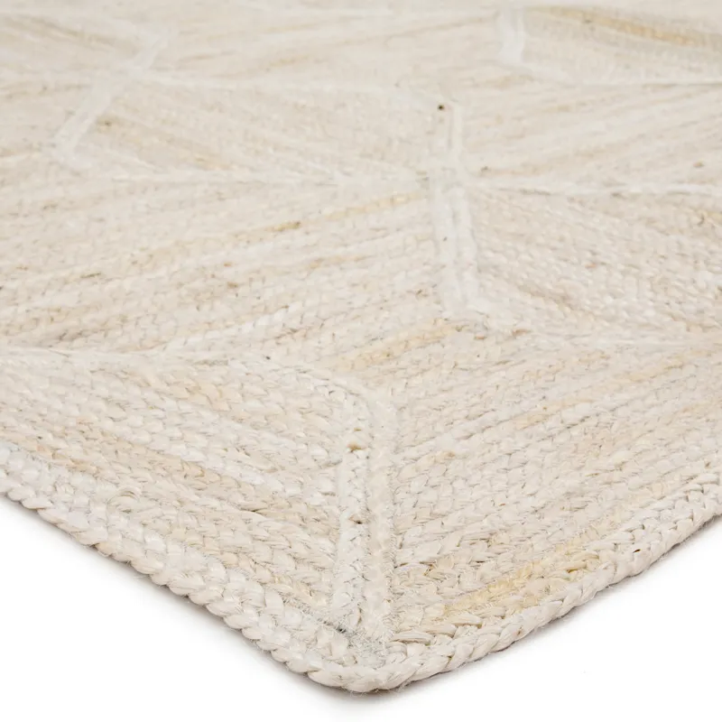 Naturals Tobago Sisal Bow Natural Trellis Ivory/ Beige Square Area Rug (8'X8')