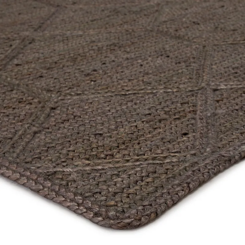 Naturals Tobago Ponce Natural Trellis Brown/ Gray Area Rug (2'X3')