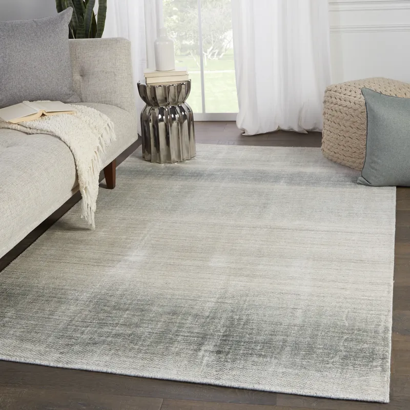 Newport by Barclay Butera Barclay Butera by  Bayshores Handmade Ombre Gray/ Beige Area Rug (8'X1