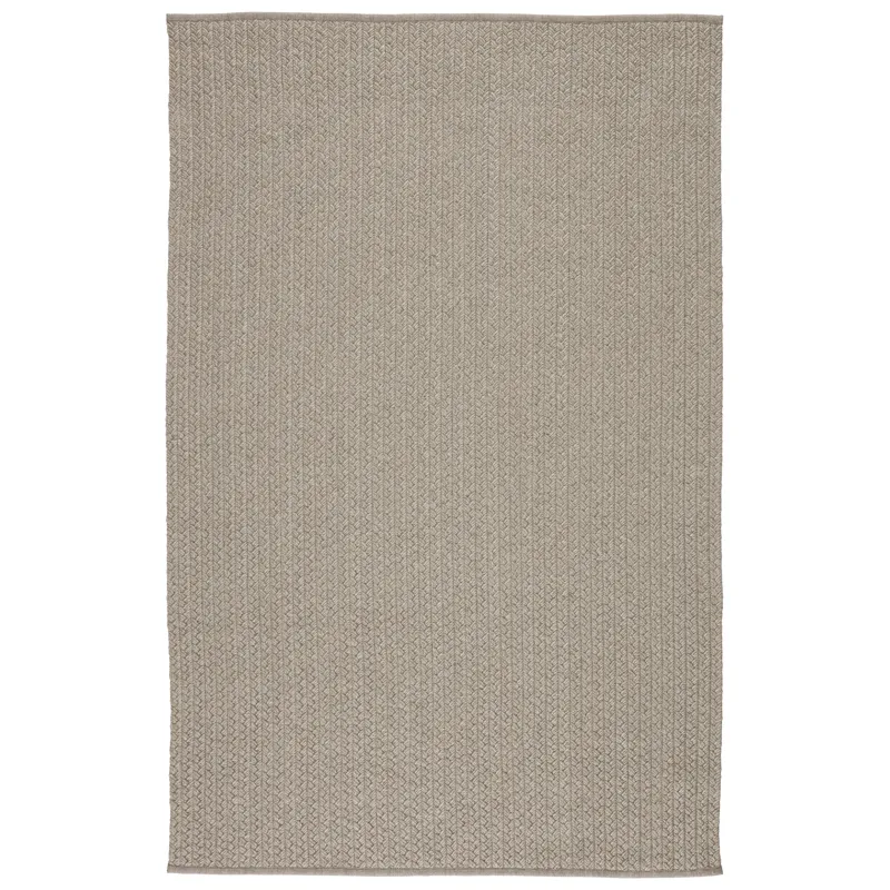 Nirvana Premium Iver Indoor/ Outdoor Solid Light Gray Area Rug (2'X3')