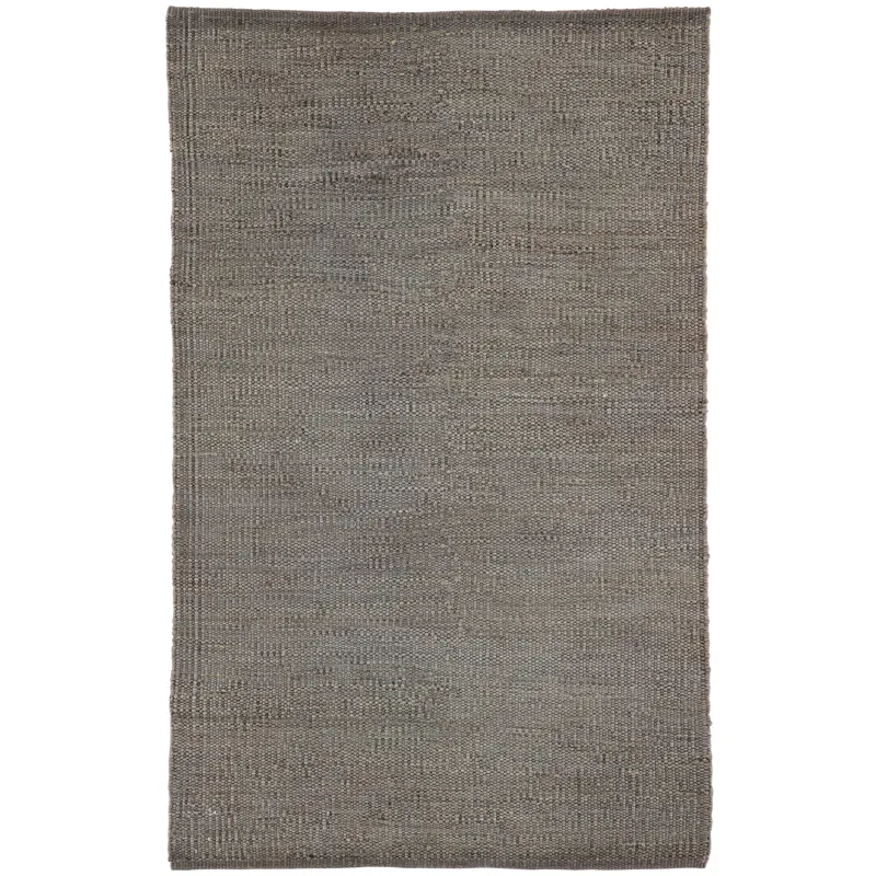 Naturals Monaco Anthro Natural Solid Dark Gray Area Rug (5'X8')