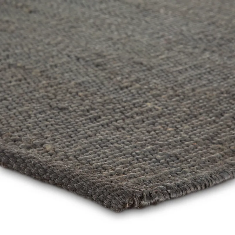 Naturals Monaco Anthro Natural Solid Dark Gray Area Rug (5'X8')