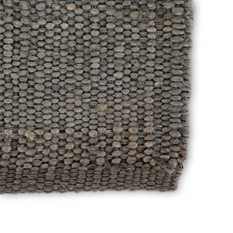Naturals Monaco Anthro Natural Solid Dark Gray Area Rug (5'X8')