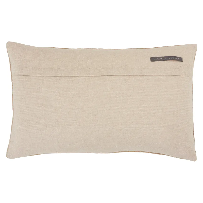 Nouveau Dakon Trellis Beige Poly Lumbar Pillow