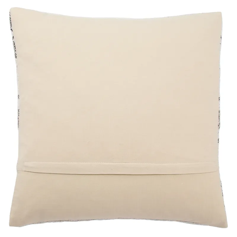 Peykan Prescott Gray/ Ivory Geometric Down Throw Pillow 20 inch