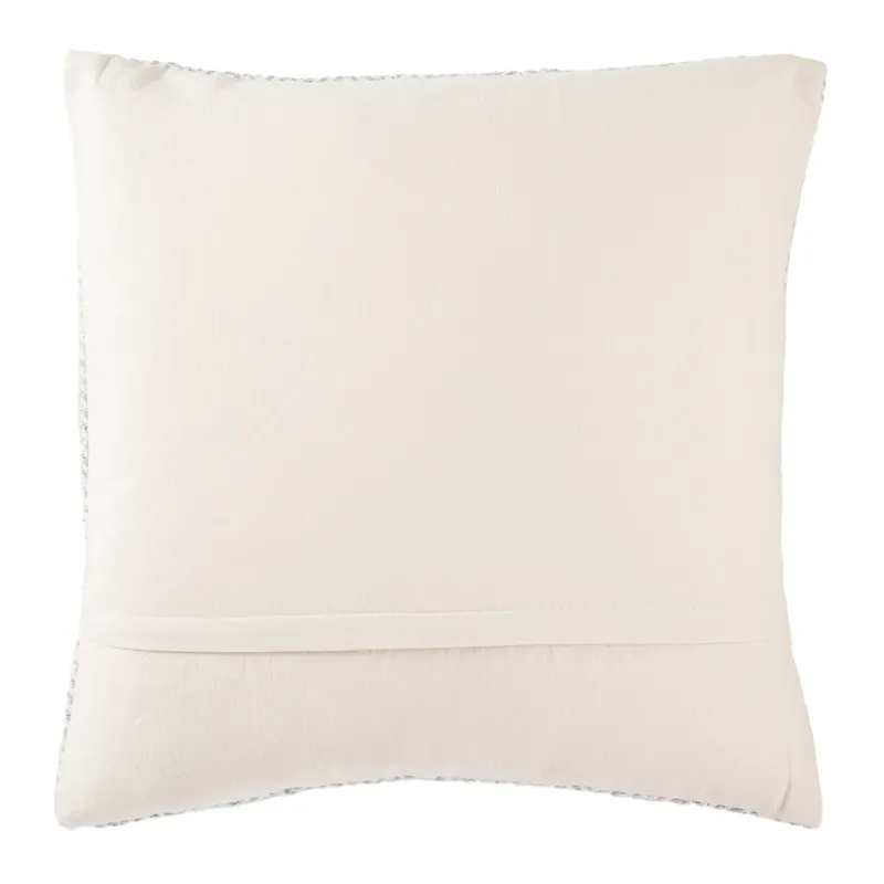 Peykan Marana White/ Gray Chevron Poly Throw Pillow 22 inch