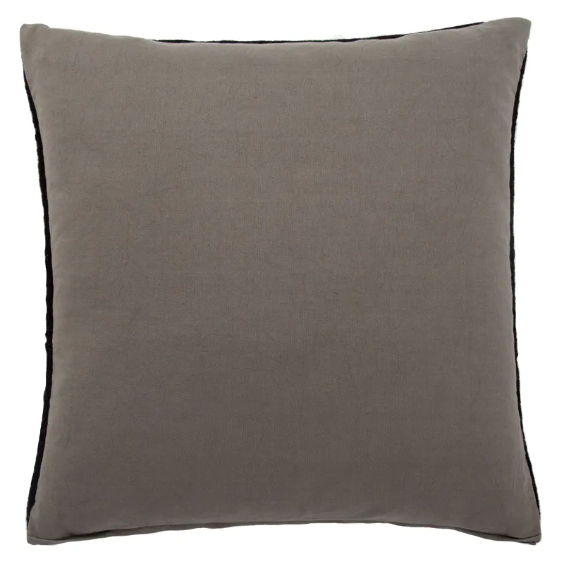 Peykan Terzan Gray/ Black Geometric Poly Throw Pillow 20 inch
