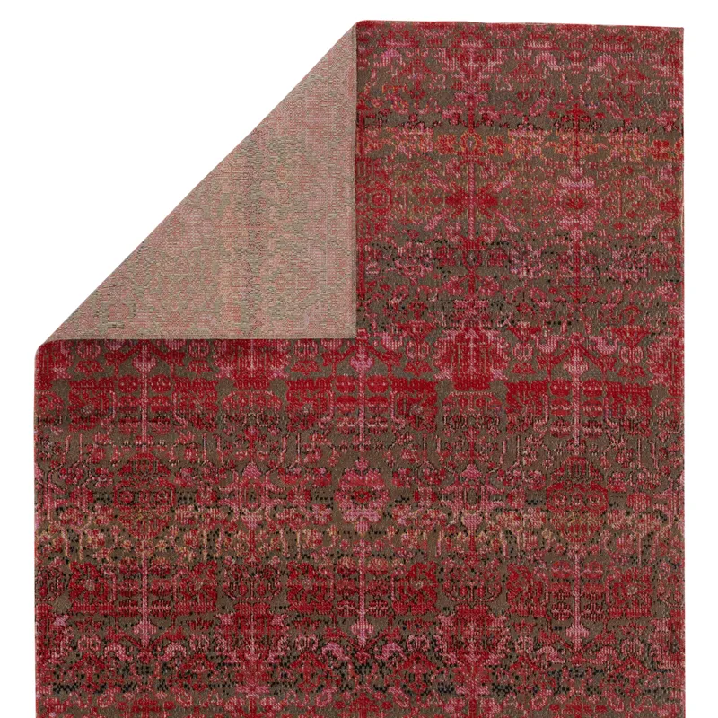Polaris Bodega Indoor/ Outdoor Trellis Red/ Taupe Area Rug (2'X3')