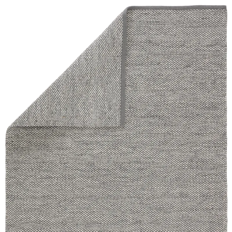Pasadena Lamanda Indoor/ Outdoor Solid Gray/ Ivory Area Rug (8'X10')