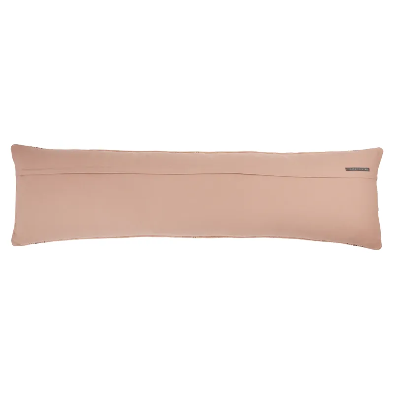 Puebla Amezri Tribal Blush/ Cream Poly Lumbar Pillow