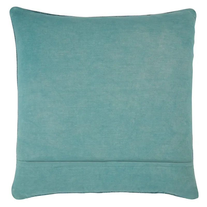 Puebla Zaida Tribal Teal/ Terracotta Poly Throw Pillow 24 inch