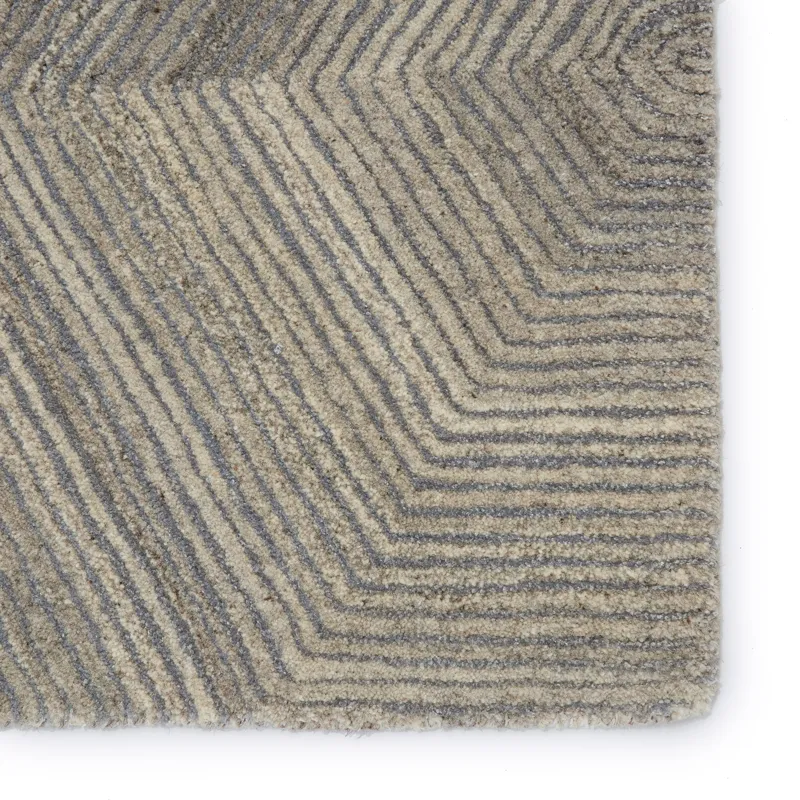 Pathways by Verde Home Verde Home by  Rome Handmade Geometric Gray Area Rug (10'X14')