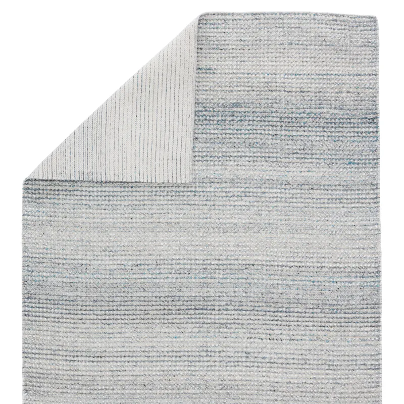 Rebecca Crispin Indoor/ Outdoor Solid Blue/ White Area Rug (9'X12')