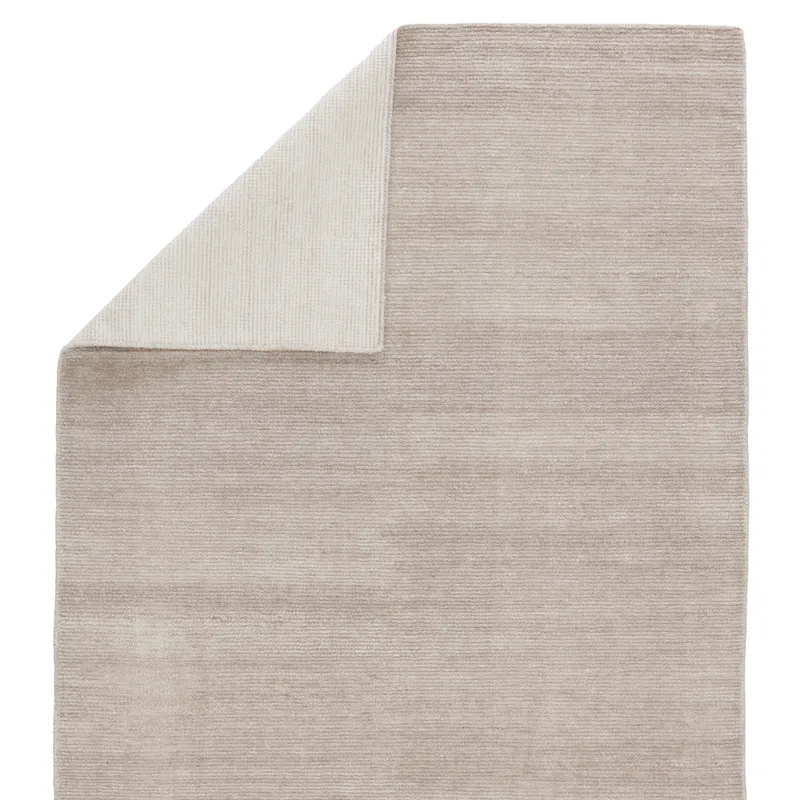 Rebecca Limon Indoor/ Outdoor Solid Light Taupe Area Rug (9'X12')