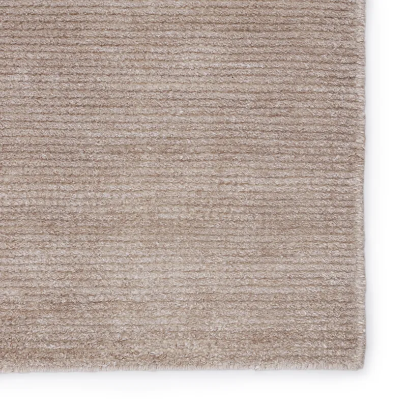 Rebecca Limon Indoor/ Outdoor Solid Light Taupe Area Rug (9'X12')