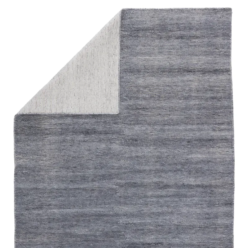 Rebecca Limon Indoor/ Outdoor Solid Gray/ Blue Area Rug (2'X3')