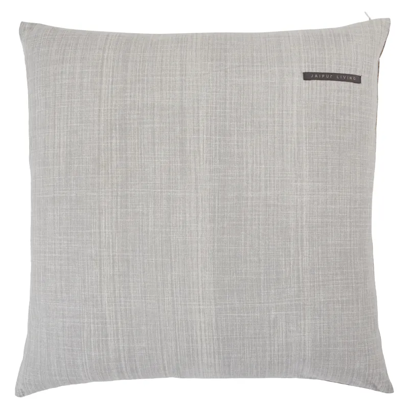Revolve Bayram Trellis Gold/ Light Gray Poly Throw Pillow 22 inch