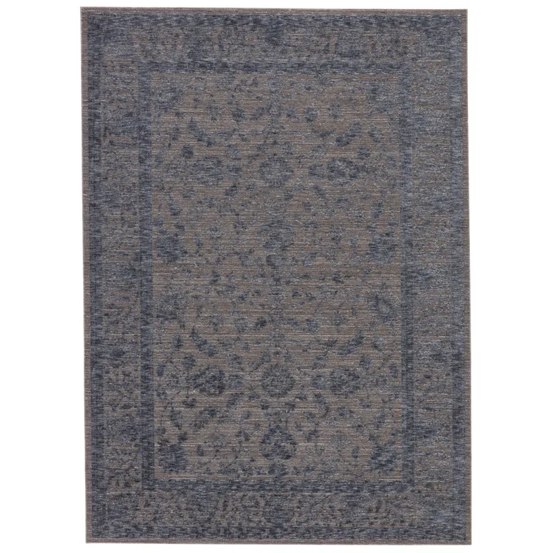 Raveen Indio Oriental Blue/ Gray Area Rug (5'X7'6")