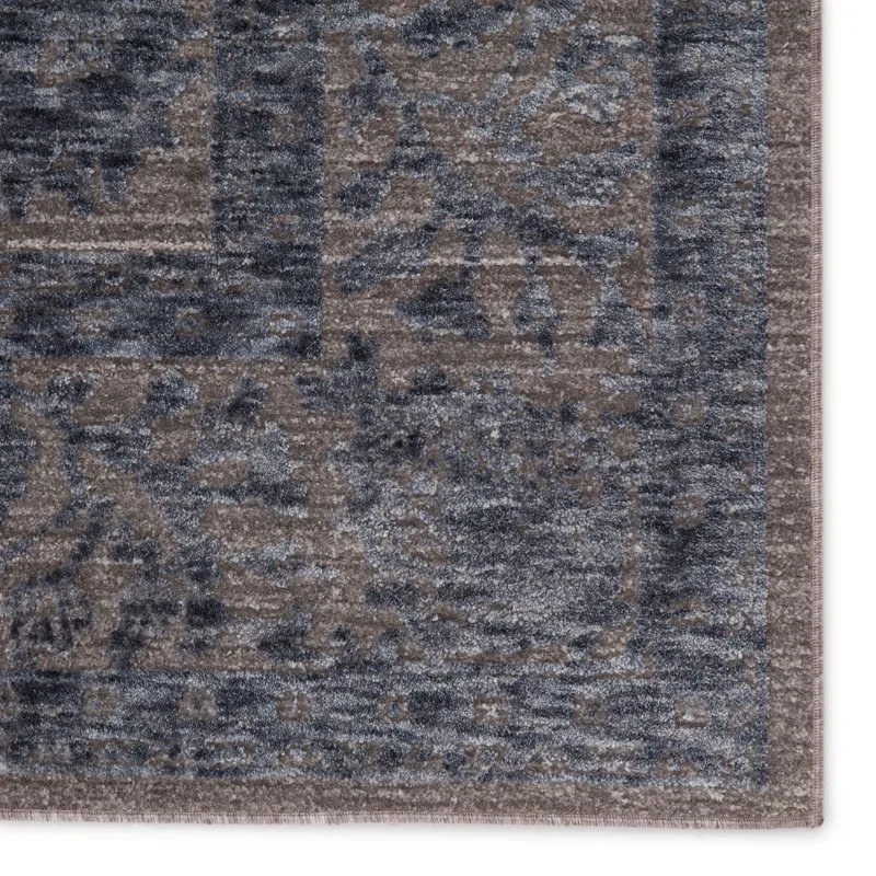 Raveen Indio Oriental Blue/ Gray Area Rug (5'X7'6")