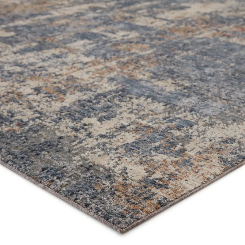 Raveen Temecula Abstract Blue/ Tan Area Rug (5'X7'6")