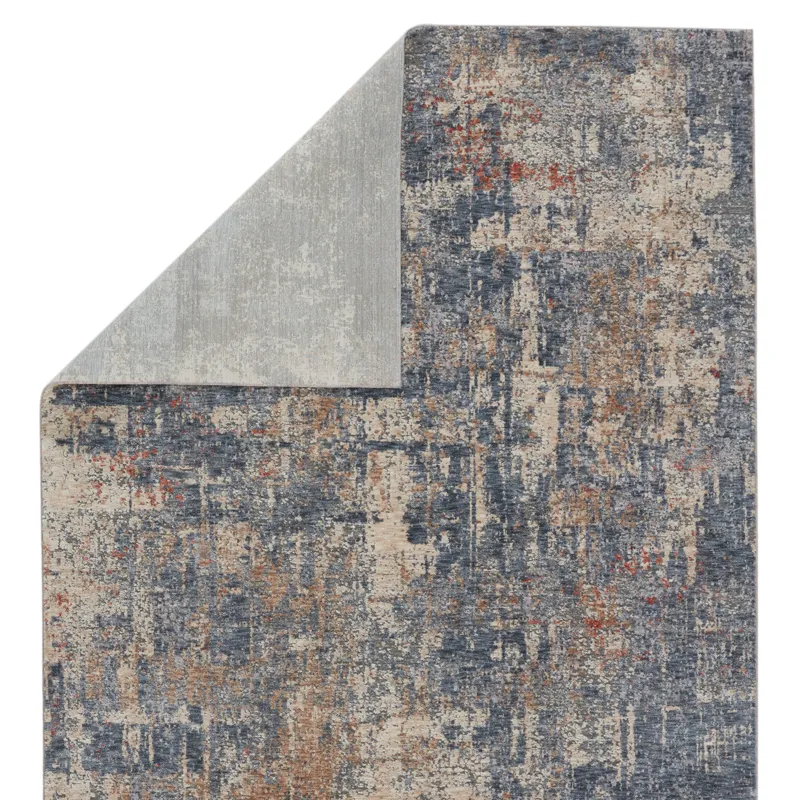 Raveen Temecula Abstract Blue/ Tan Area Rug (5'X7'6")