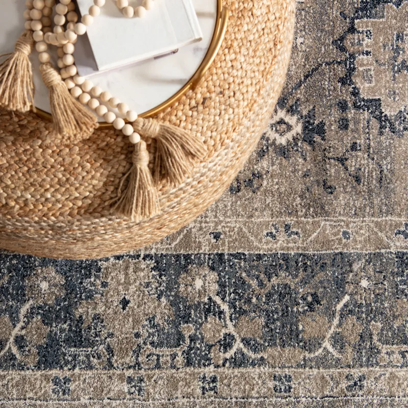 Saba Mesa Solid Natural Cylinder Pouf