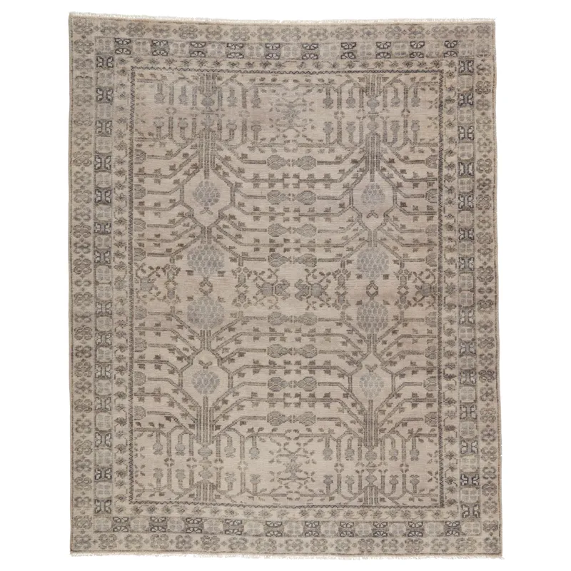 Salinas Cosimo Hand-Knotted Oriental Gray Area Rug (8'X10')