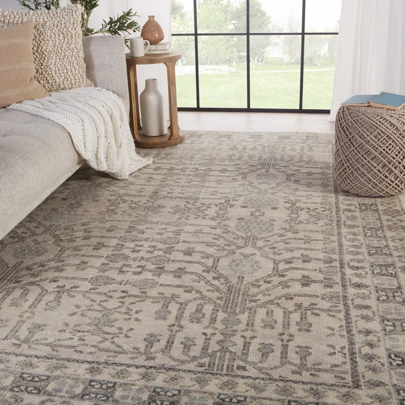Salinas Cosimo Hand-Knotted Oriental Gray Area Rug (8'X10')
