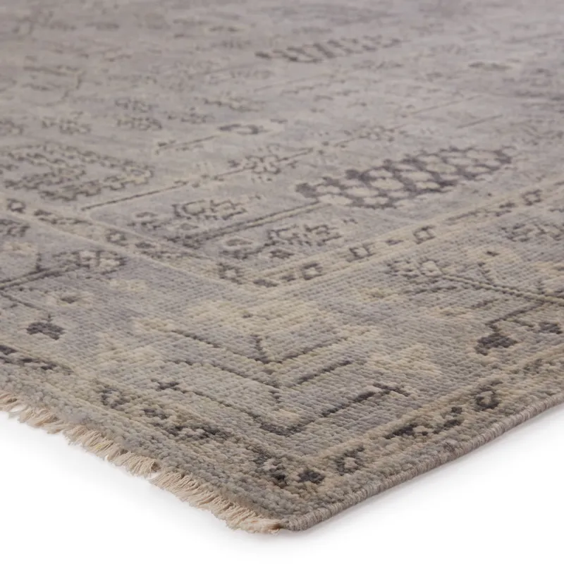Salinas Ginerva Hand-Knotted Oriental Gray Area Rug (8'X10')