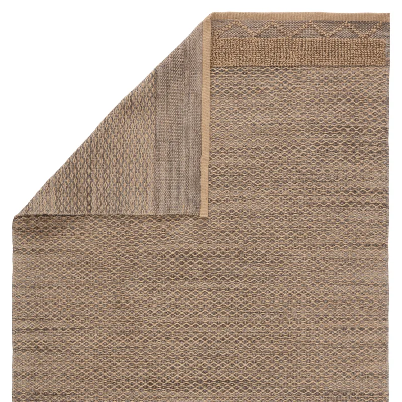 Somerset Curran Natural Border Gray/ Tan Area Rug (10'X14')
