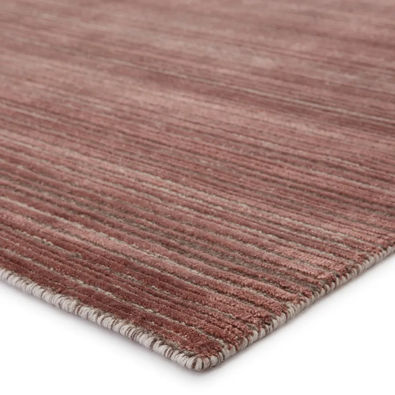 Second Sunset Gradient Handwoven Solid Red/ Brown Area Rug (10'X14')