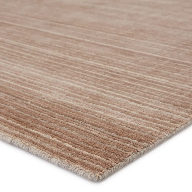 Second Sunset Gradient Handwoven Solid Tan/ Beige Area Rug (10'X14')