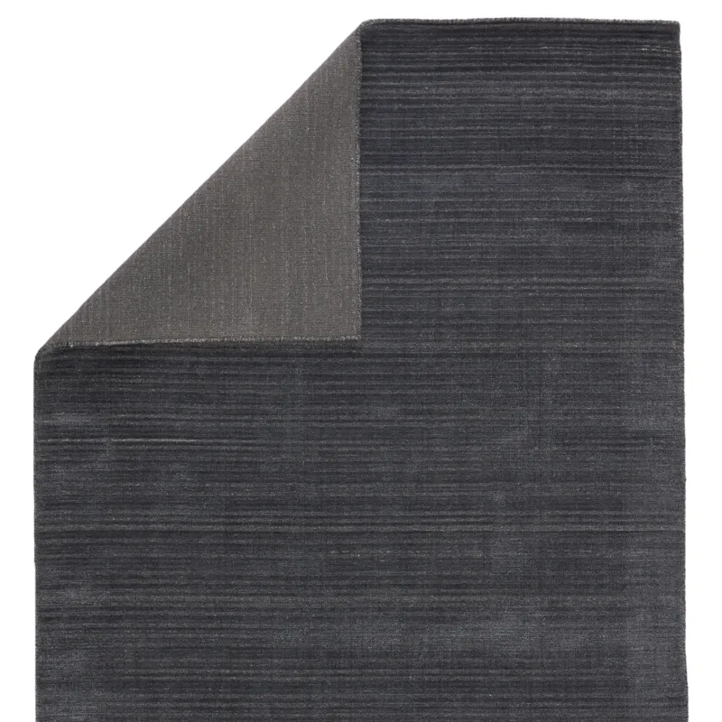 Second Sunset Gradient Handwoven Solid Dark Blue/ Gray Area Rug (10'X14')