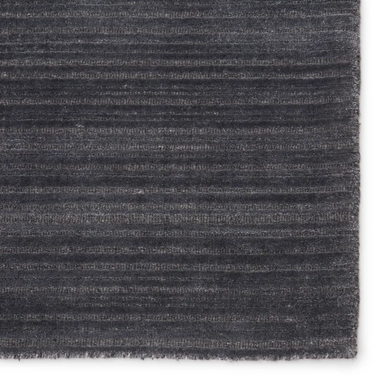 Second Sunset Gradient Handwoven Solid Dark Blue/ Gray Area Rug (10'X14')