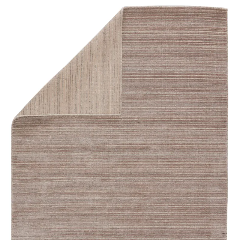 Second Sunset Gradient Handwoven Solid Light Taupe/ Gray Area Rug (10'X14')