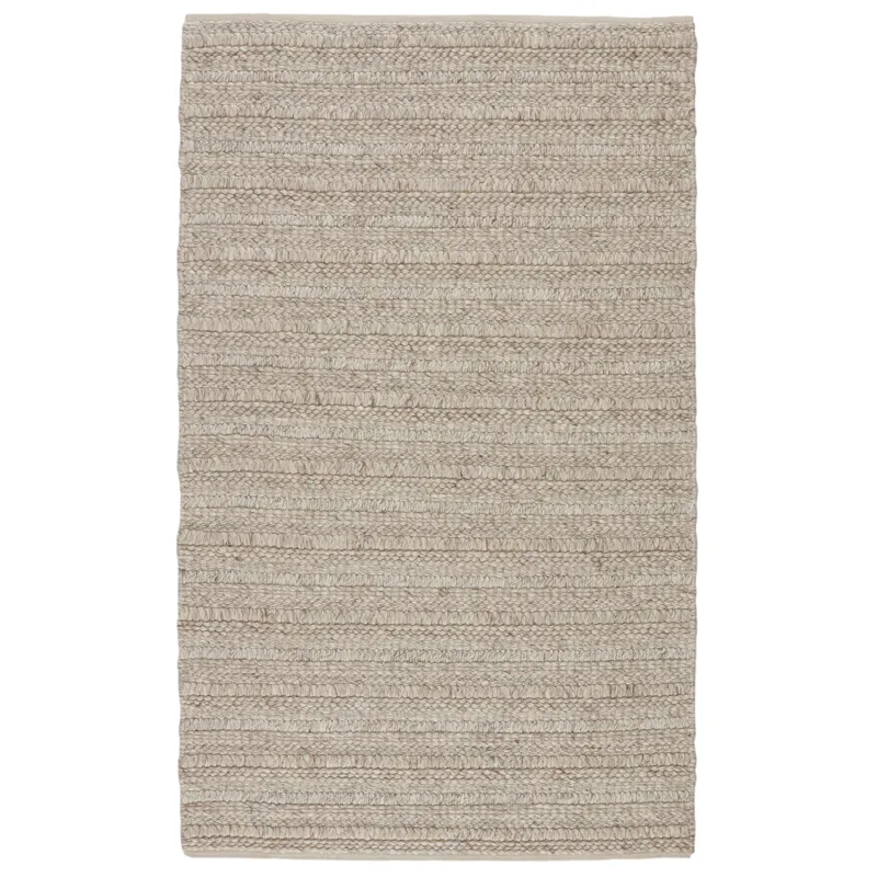 Star Gaze Nebula Handmade Solid Beige/ Cream Area Rug (10'X14')