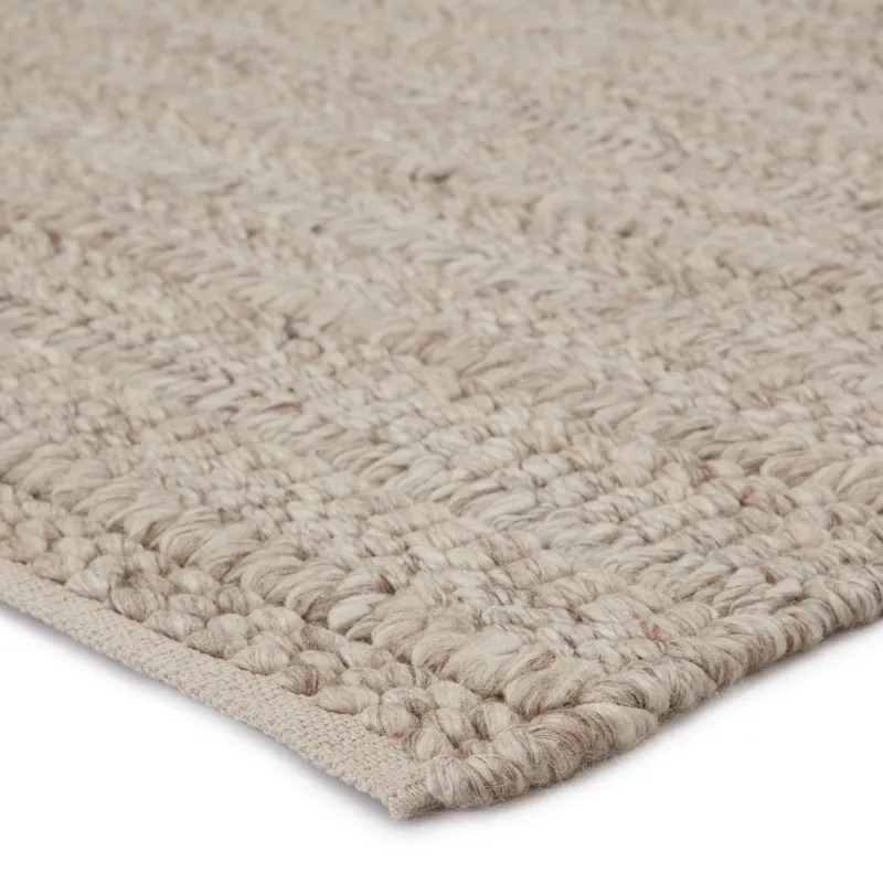 Star Gaze Nebula Handmade Solid Beige/ Cream Area Rug (10'X14')