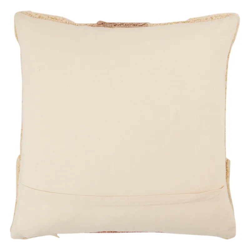 Soul Trek Vibe by  Meja Cream/ Light Pink Tribal Polyester Throw Pillow 22 inch